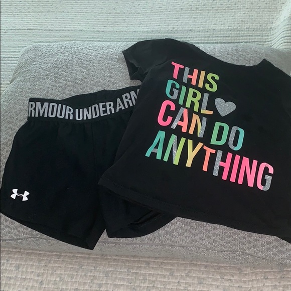 Under Armour Other - Under Armour shorts with t-shirt